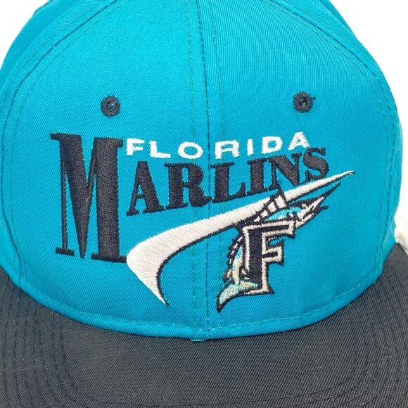 VTG 90's Florida Marlins Snapback Hat Youngan Drew Pearson DPM Embroidered (H12) - Picture 10 of 10